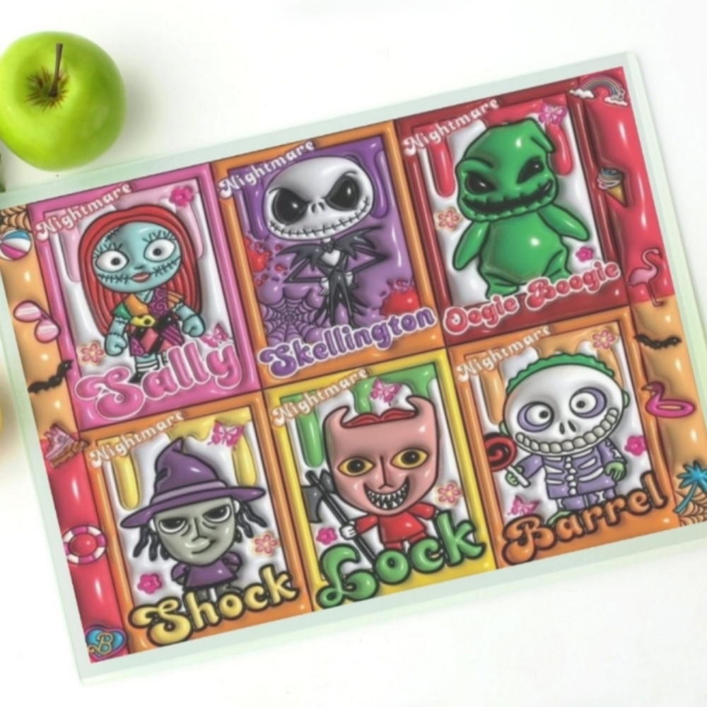 3d Jack Skellington tempered glass cutting
